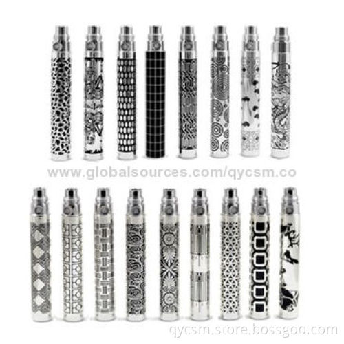 eGo Factory Engraved eGo-K Batteries with OEM and ODM Orders Welcomed